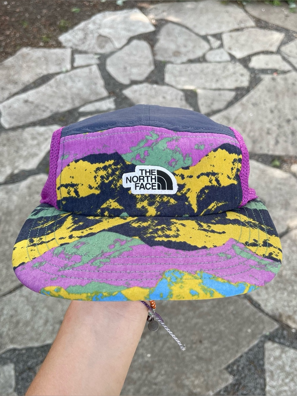 Rare The North Face Colorful Paint Splatter Class V Camp Hat